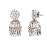 Sparkling Elegance Marquise Cut CZ Jhumki Earrings