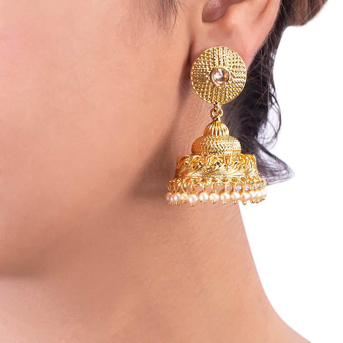 Buy Rubans Gold Toned & Blue Gold Plated Drop Earrings - Earrings for Women  6911188 | Myntra