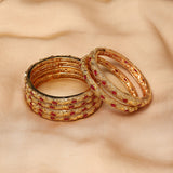 Ethnic Gold Brass Bracelets