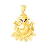 Ganesha Gold Plated Rakhi Pendant