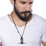 Screw Driver Silver Plated Designer Pendant With Leather Chain