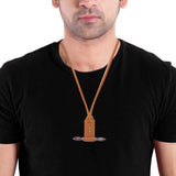 Screw Driver Designer Pendant With Leather Chain For Men