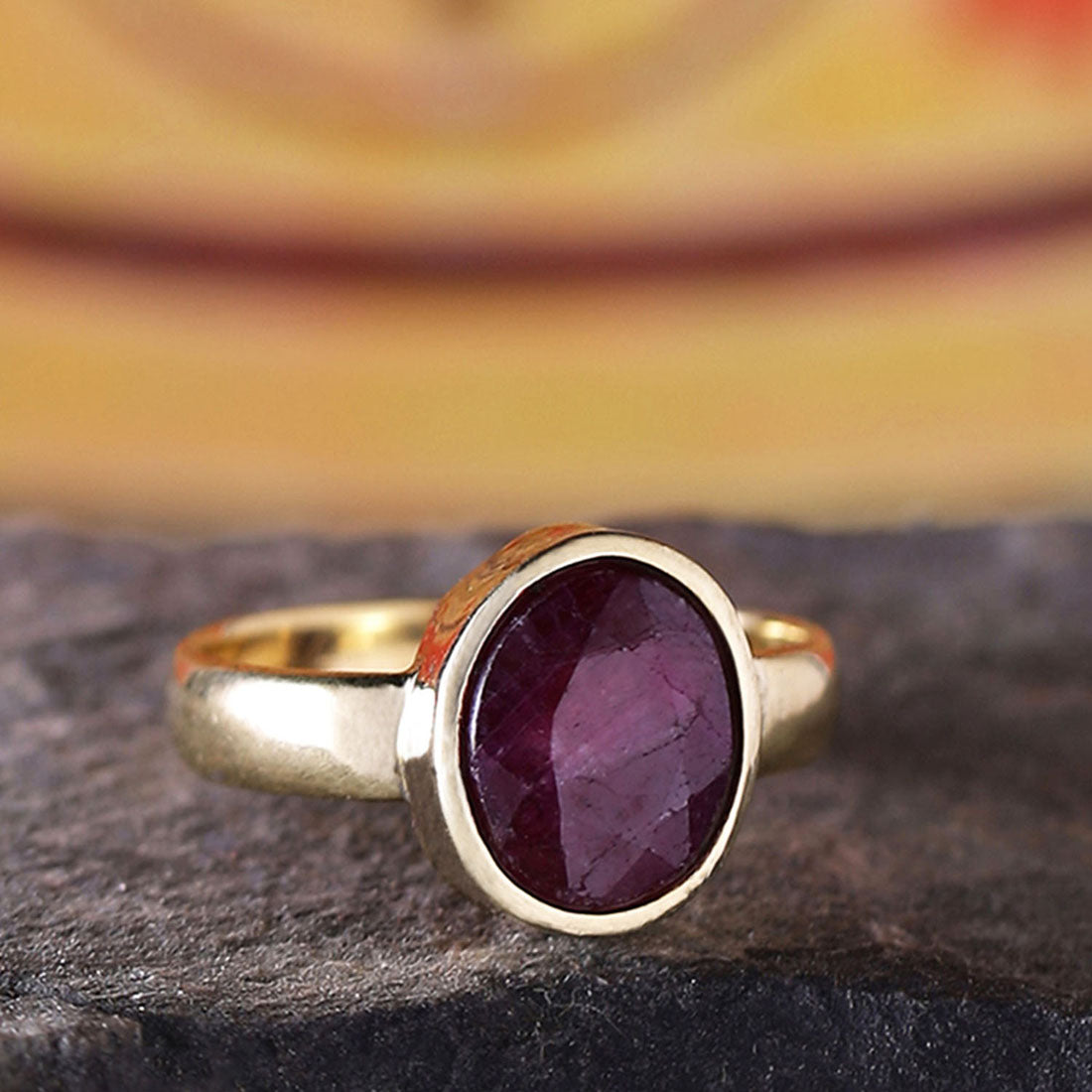 Ratna Rings Ruby (Manik) 5.25 Ratti Ashtadhatu Rashi Ratna Ring with original Lab ...