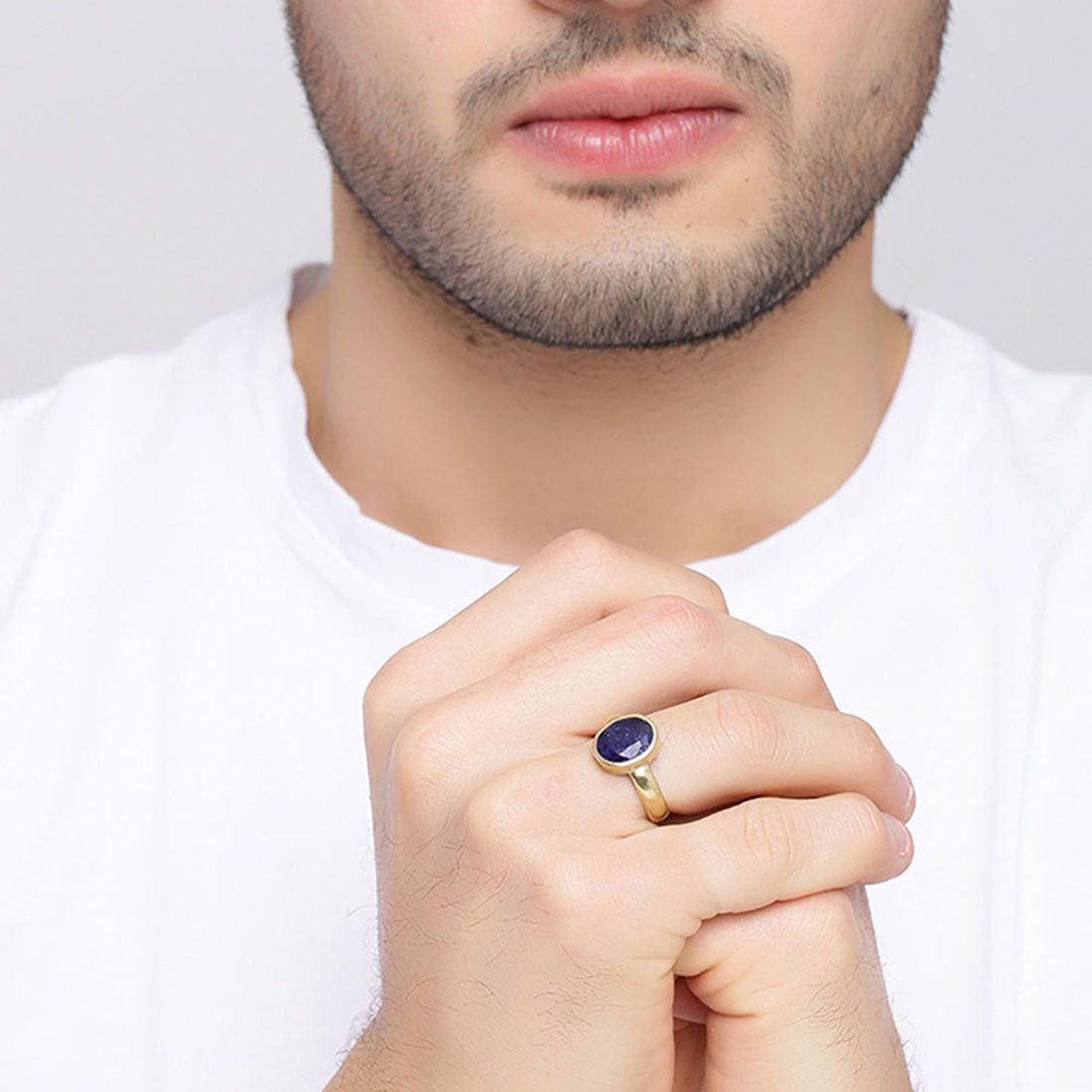 Buy OrixGems Store Beautiful AAA+++ Neelam Stone Original Certified 6.25  Ratti Ring Kashmiri Neela Pukhraj|Indra Neelam Stone Ring 6.61 Ratti Blue  Sapphire Ring for Men & Women नीलम रत्न ओरिजिनल रिंग at