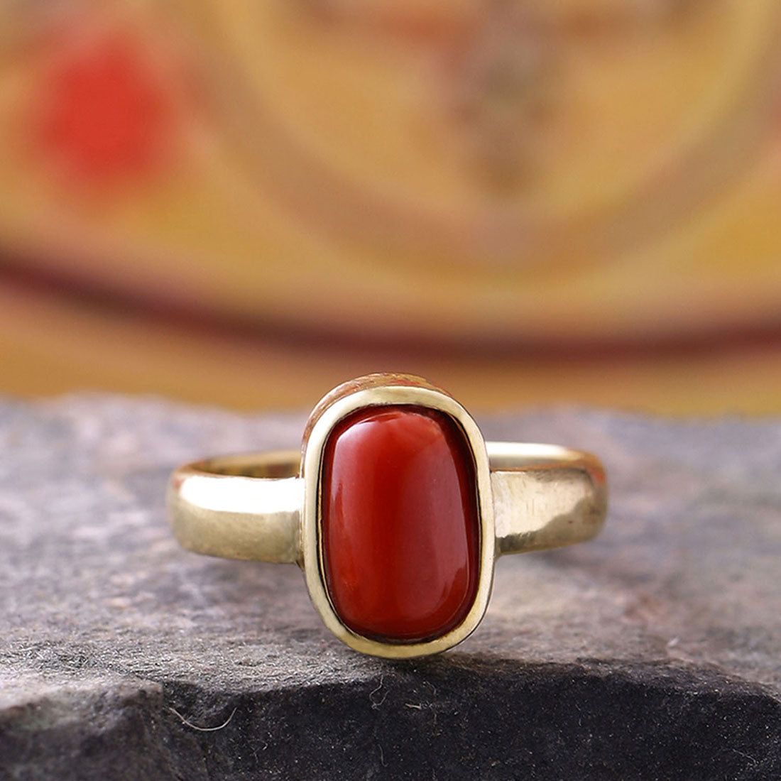 Coral Ring Men, Red Coral Ring Gemstone Ring, Handmade Authentic Red Coral  925 Sterling Silver Genuine Stone Men Ring Size 10, Gift for Him - Etsy