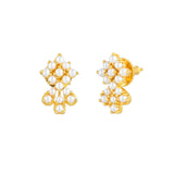 Pearl Beaded Gold Plated Stud Earrings