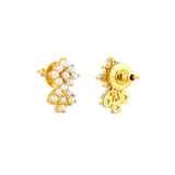 Pearl Beaded Gold Plated Stud Earrings