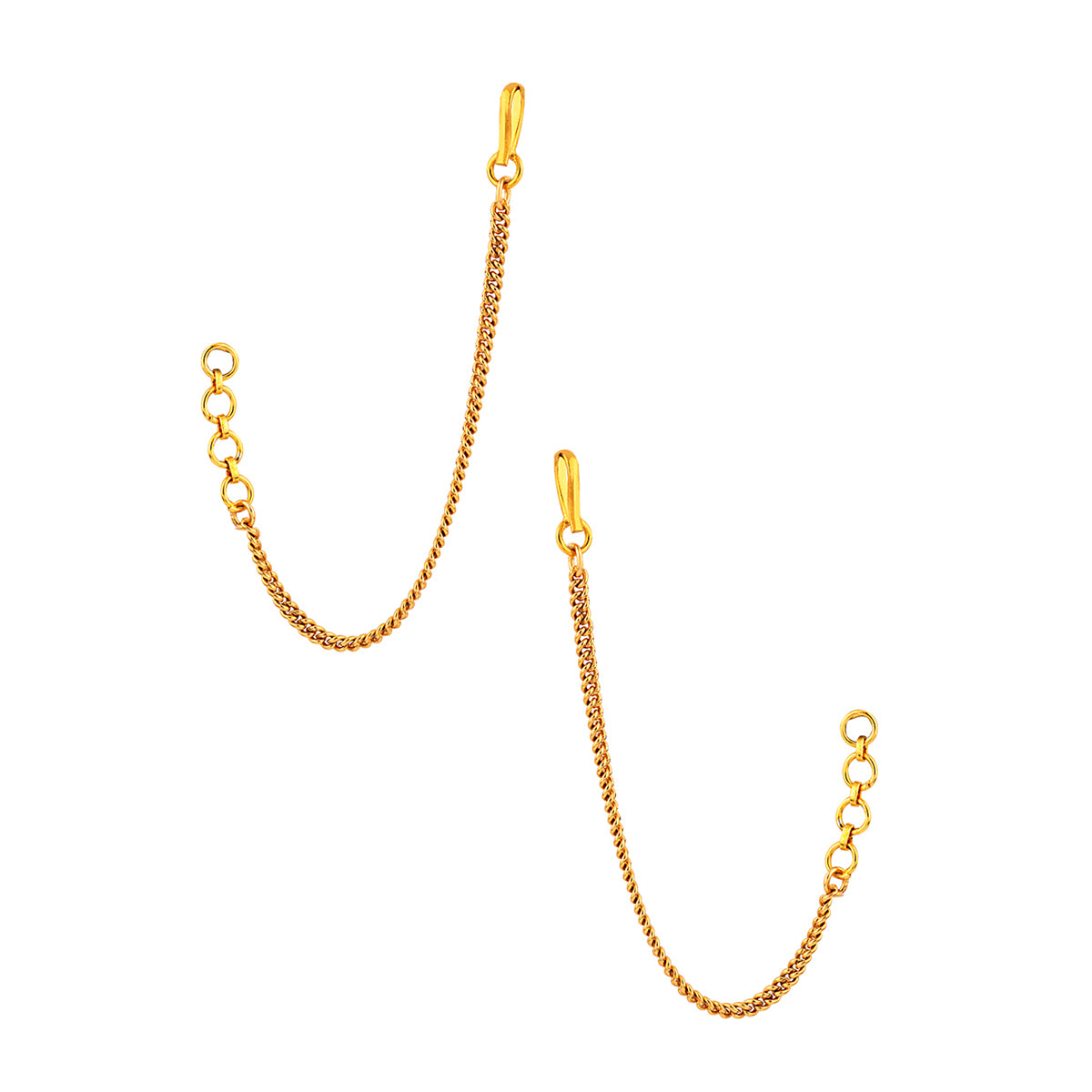 Yellow Gold Plated Brass Earchains