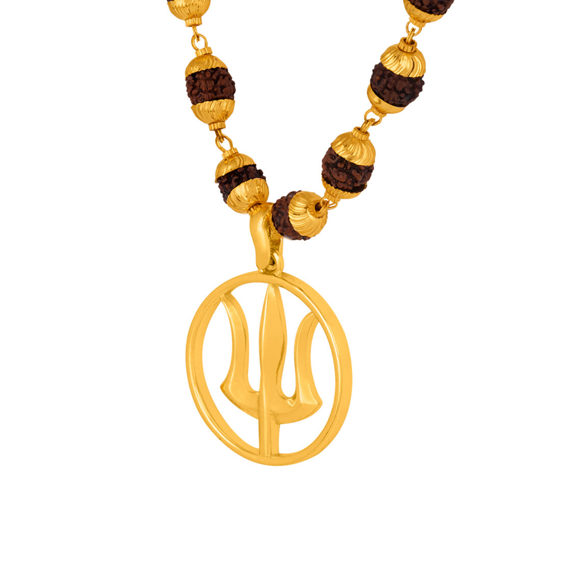 Mahadev Necklace with Rudraksha Beads