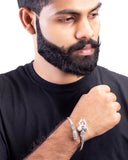 Mahadev Extension OM Silver Plated Bracelet