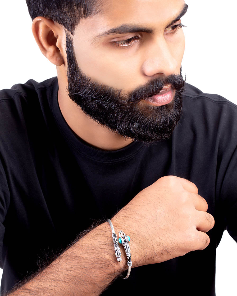 Mahadev Extension OM Inscribed Men's Bracelet
