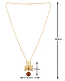 Kailasha Damru Rudraksha Pendant With Chain