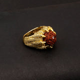 Kailasha Yellow Gold Rudraksha Ring