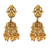 Cabochon Adorned Temple Jewellery Set