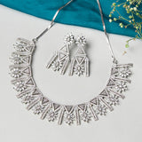 Sparkling Elegance Heavily Embellished Necklace Set