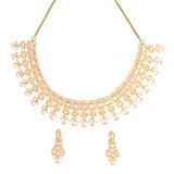 Sparkling Elegance Rose Gold Plated Glorious Necklace Set