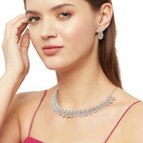 CZ Gems Embellished Sparkling Elegance Necklace Set