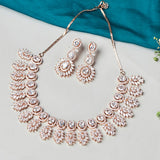 Glorious CZ Gems Encrusted Sparkling Elegance Necklace Set