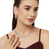Zircon Gems Adorned Necklace Set