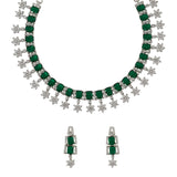 Striking Necklace Set with CZ Embellishments