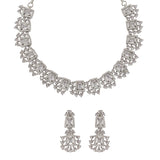 Shimmering Necklace Set with CZ Embellishment
