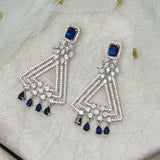 CZ Elegance Shimmering Pair of Dangler Earrings