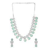Sparkling Elegance Green Zircons Jewellery Set