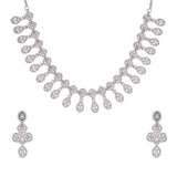 Sparkling Elegance Heavily Embellished Cz Jewellery Set