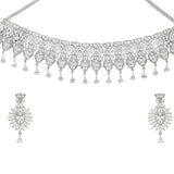 Sparkling Opulence Zircons Choker Jewellery Set