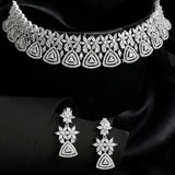 Sparkling Opulence Triangles CZ Jewellery Set