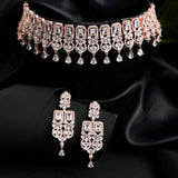 Sparkling Opulence Rectangle Cut CZ Jewellery Set