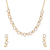 Sparkling Elegance Golden Harmony Necklace Set