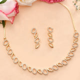 Sparkling Elegance Golden Harmony Necklace Set