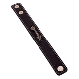 Leather-Look Textured Arrow Bracelet