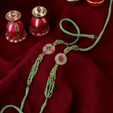 Set of Two Beaded Rakhis With Roli Chaawal Pack