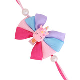 Colorful Butterfly Rakhi With Roli Chaawal Pack