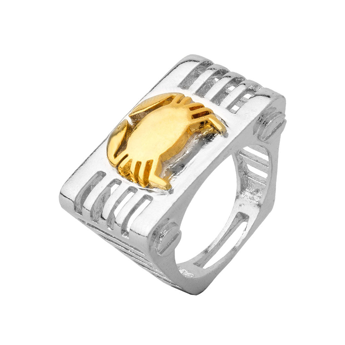 Cancer Zodiac Symbol Designed Ring For Men