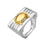 Cancer Zodiac Symbol Designed Ring For Men