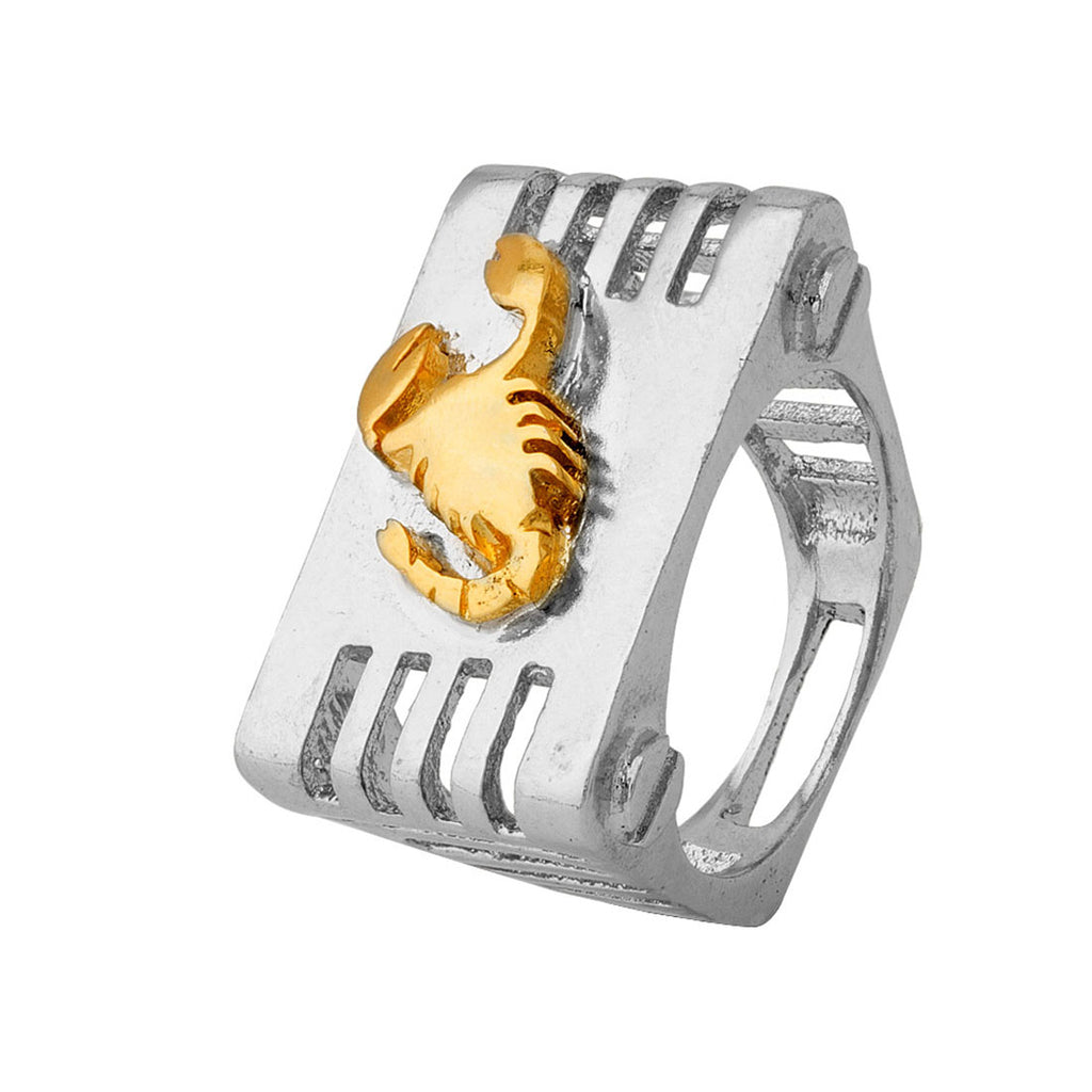 Scorpio Rashi Symbol Designed Ring For Men – VOYLLA