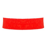 Red Fabric Choker Necklace