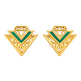 Voylla Logo Designer Stud Earrings