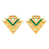Voylla Logo Designer Stud Earrings