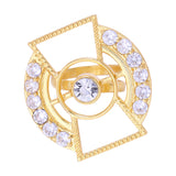 Shiny Stones Studded Designer Ring For Women