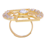 Shiny Stones Studded Designer Ring For Women