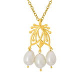Pearl Drop Pendant With Chain For Women