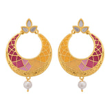 Starry Ombre Yellow Gold Earrings for Women