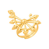 Brass Ring with traditional motif from Futuristic Spikes Collection