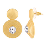 Gold Diamond Geomatrix Earrings