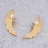 Striking Gold-Plated Aaina Studs