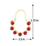 Blooming Beads Hoop Style Earrings
